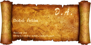 Dobó Ádám névjegykártya