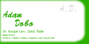 adam dobo business card